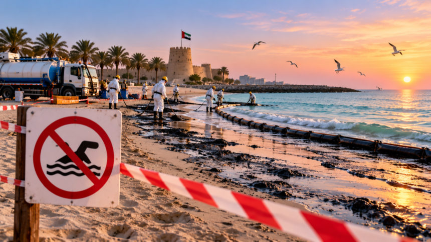 Umm Al Quwain Beaches Closed Temporarily After Oil Spill: What Visitors Should Know 1 Umm Al Quwain Beaches Closed