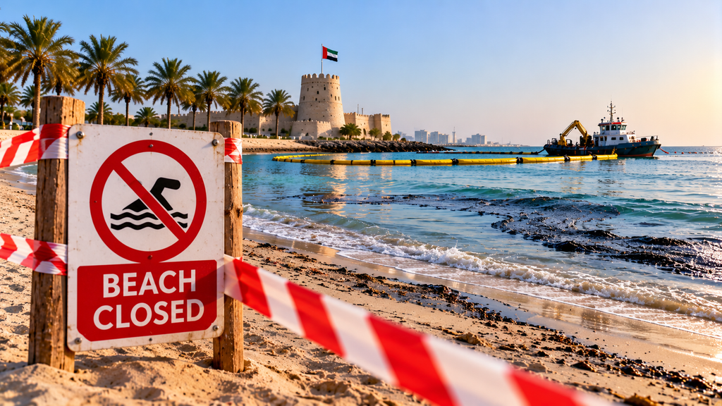 Umm Al Quwain Beaches Closed Temporarily After Oil Spill: What Visitors Should Know 2 Umm Al Quwain Beaches is Closed