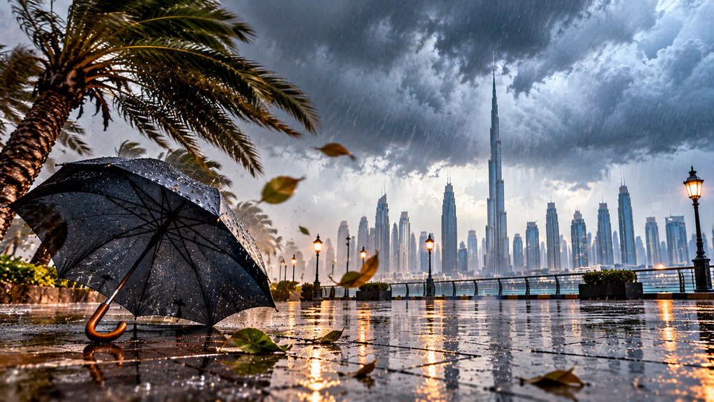 UAE Weather: More Rain, Strong Winds Forecast as Unsettled Weather Persists 2 Weather in UAE