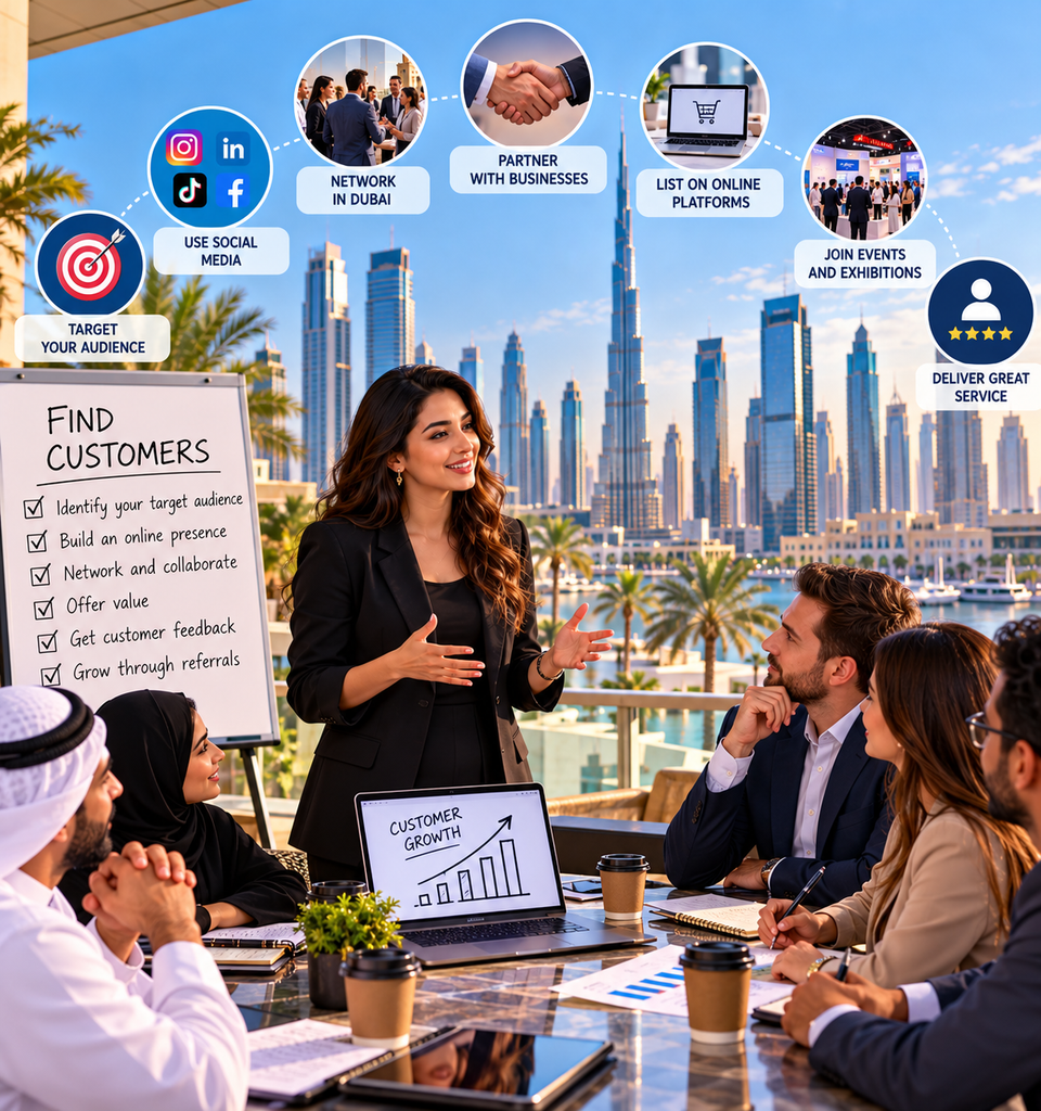 find customers in the Dubai
