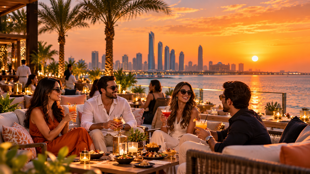 sundowners in the Abu Dhabi